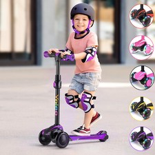 Roller Kinder f. 3–12 Jahre LED Räder Kinderroller Scooter Tretroller Cityroller