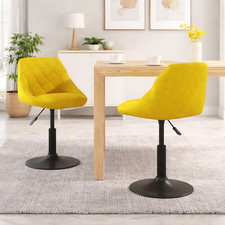 2x Esszimmerstuhl Drehbar Samt