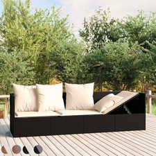 Outdoor-Loungebett mit Kissen