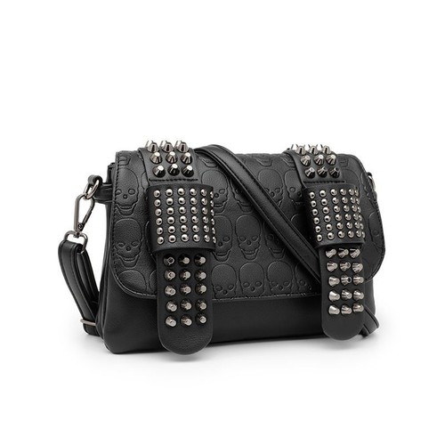 Gothic totenkopf tasche - totenkopf, mit