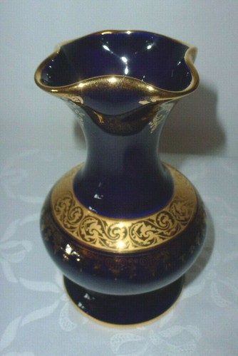 Limoges vase kobaltblau mit - limoges,