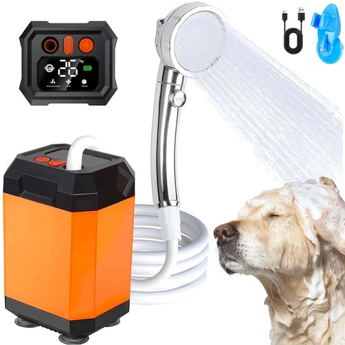 Tragbare campingdusche mit - tragbare,