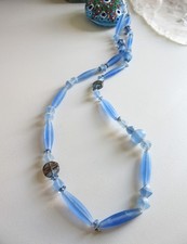 tolle   blaue   lange  Kette