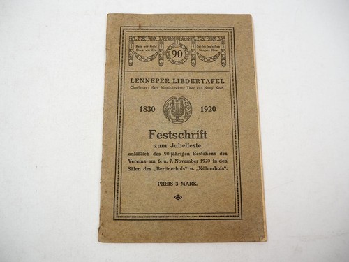 Festschrift jahre lenneper - 90,