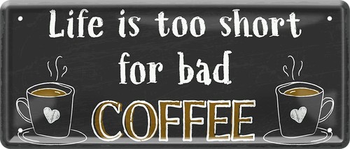 Blechschild lustiger kaffee - lustiger,