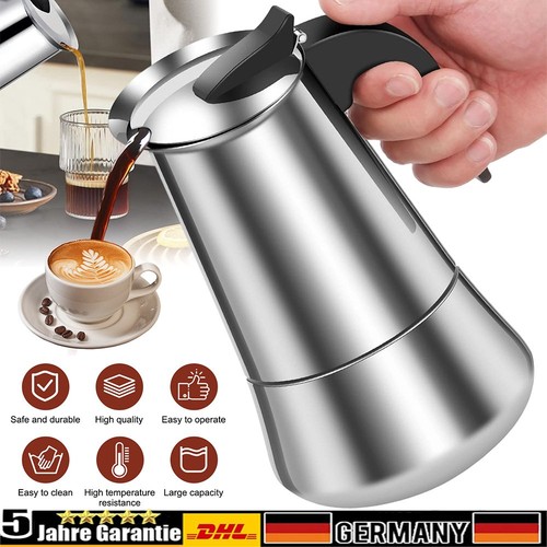 Edelstahl espressokocher - edelstahl,