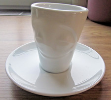 Fiftyeight Products_Espressotasse 80ml_weiß_witzig_mit Gesicht_"Vergnügt" 