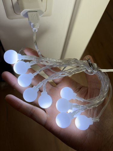 Led lichterkette kugelkranz - led,