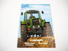 Fendt Farmer 310 311 LSA Traktor Prospekt mit technischen Daten ca. 1984