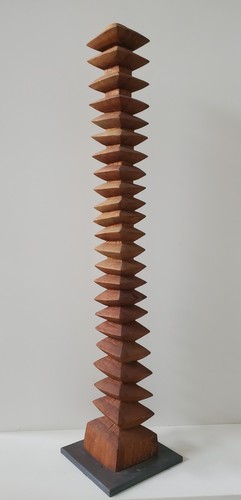 Skulptur stele holz hartholz - skulptur,