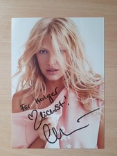 Christa Rigozzi Model Miss Schweiz original unterschriebene Autogrammkarte 21x15