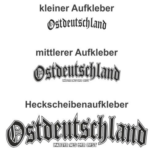 Aufkleber ostdeutschland - aufkleber,