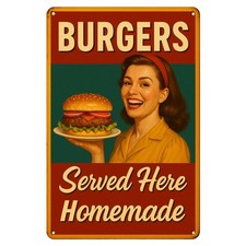 Burger Hamburger Blechschild |
