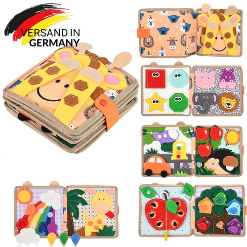 Montessori quiet book aus - book, filz