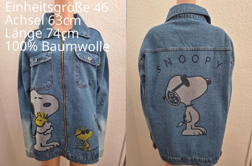 Snoopy denim jeansjacke - denim,