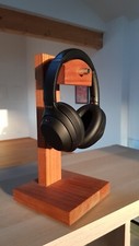 Headset Halter / Stand| Headset Halterung | Premium Kirschholz & Edelstahl