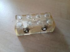 Lego Leuchtstein Transparent klar 2x4 für Eisenbahn 60er /70er Jahre