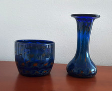 Glasvase und Glasschale, Eisch