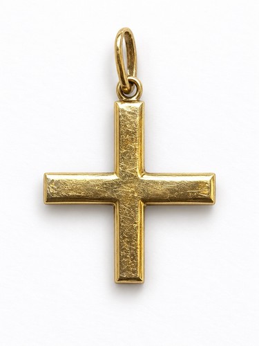 Kreuzanhänger 585 gelbgold - 585, 14