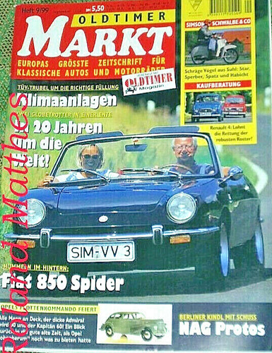 Oldtimer markt fiat - markt, 850