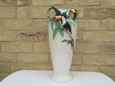 FRANZ SAMMLUNG "PARADIES RUFT" TUKAN GROSSE VASE NR. FZ00347