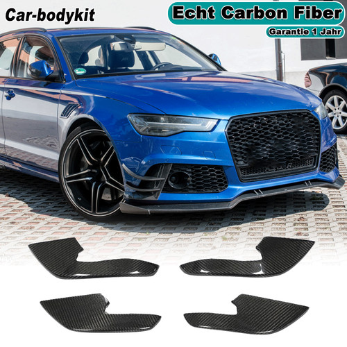 Carbon splitters flaps - carbon, front