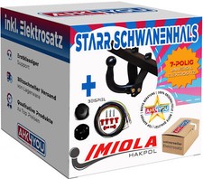 ANHÄNGERKUPPLUNG für VW Golf 4 IV Variant Kombi 98-05 AHK starr + 7-polig ES ABE