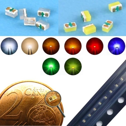 Led smd 0201 warmweiß rot - 0201,