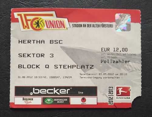 Ticket bundesliga 2012 - ticket,