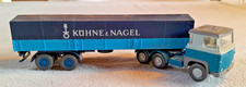 Wiking H0  - Scania  110  Sattelzug - Pritsche-Plane - Kühne  & Nagel  - EVP