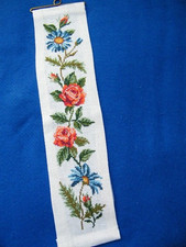 Kreuzstich Stickbild Blumen