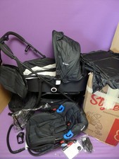 BabyGo STYLE Kombi Kinderwagen Style 3in1 schwarz Sportwagen Buggy Babyschale