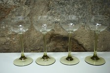 4 antike Weingläser