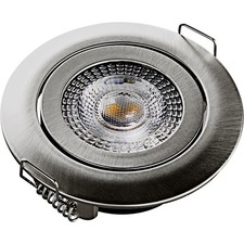 Heitronic 500666 DL7202 LED-Einbauleuchte   LED LED fest eingebaut 5 W Silber