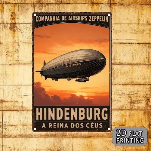 Blechschild luftschiff - blechschild,