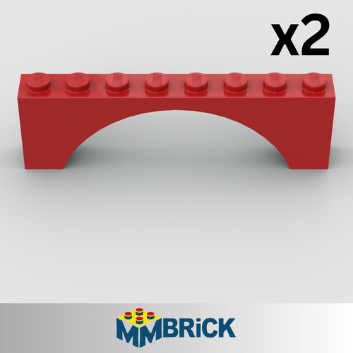 Lego bogenstein rot - 2x,