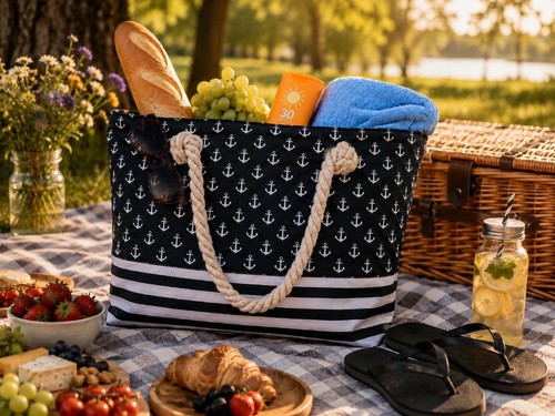 Strandtasche anker - |, |