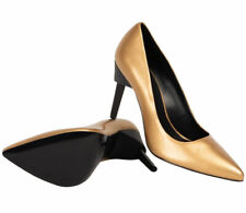 Damen Schuhe Calvin Klein Designer Pumps Gold High Heels Stöckelschuhe Absatz