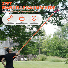 Teleskop Astsäge 8m Profi Baumsäge mit Alu Teleskopstange bis 8m Arbeitshöhe