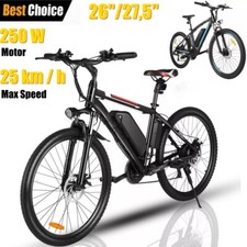 Elektrofahrrad 26/27,5 ZOLL E-Mountainbike 250W E-Bikes Pedelec eBike bis 25km/h