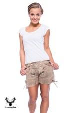 Krüger Used Snugly Trachten Short Trachtenshorts Short Damen Natur Gr.36-42