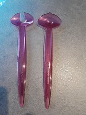 Tupperware C125 Eleganzia Salatbesteck Nudelzange Pastazange Servierbesteck pink