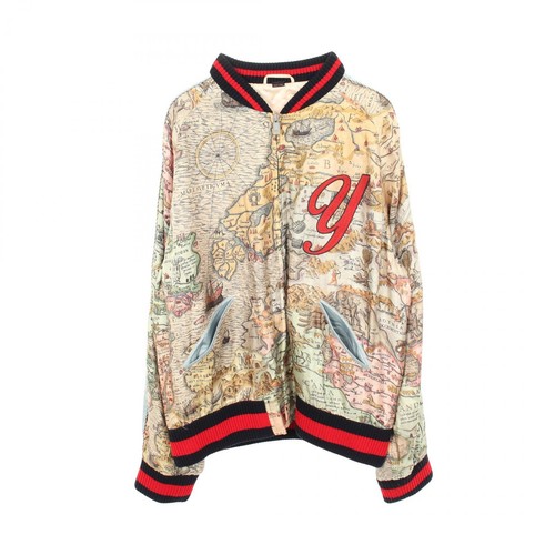 Gucci diy map seidenblouson - gucci,