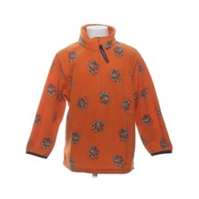 Jack Wolfskin, Fleecepullover, Größe: 128, Orange/Grau, Polyester -kt0