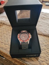 Rostrot Graue  Kyboe 48 Giant Quarz Herrenuhr Armbanduhr Uhr