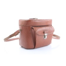Koffer retro leder - leder, foto