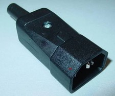 Kaltgerätestecker schwarz