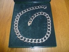 Halskette Biker Hip Hop Glieder dick silbern Herren Damen Modeschmuck