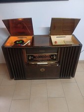  Grundig, Konzertschrank, Musiktruhe, Musikschrank, Plattenspieler.