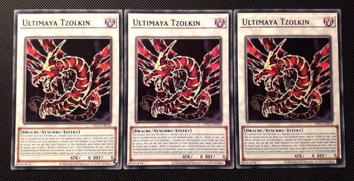 3x ultimaya tzolkin - yu-gi-oh!,